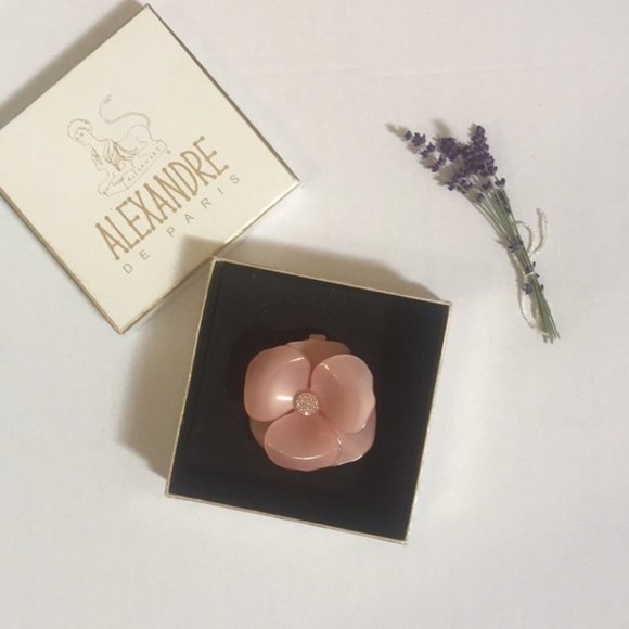 Alexandre de Paris Accessories - Pink Alexandre de Paris Camelia Barrette